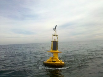 The First Landing buoy can experience strong currents